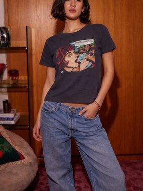 Re/done drinking about you charcoal  graphic tee